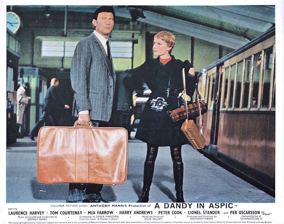 A Dandy in Aspic, Anthony Mann, Derek Marlowe, Laurence Harvey, Mia Farrow