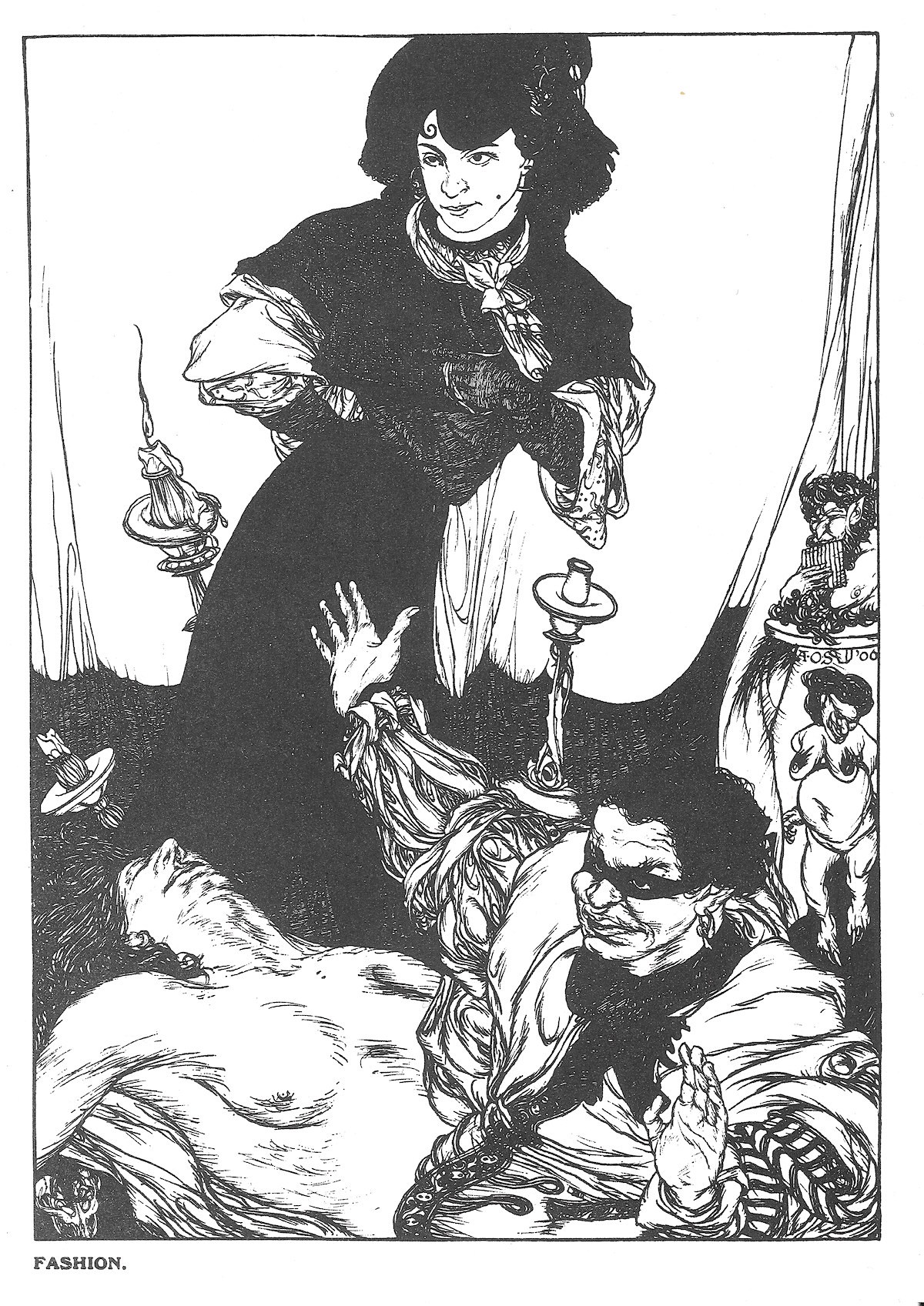 Austin Osman Spare, occult, illustration, Book of Satyrs