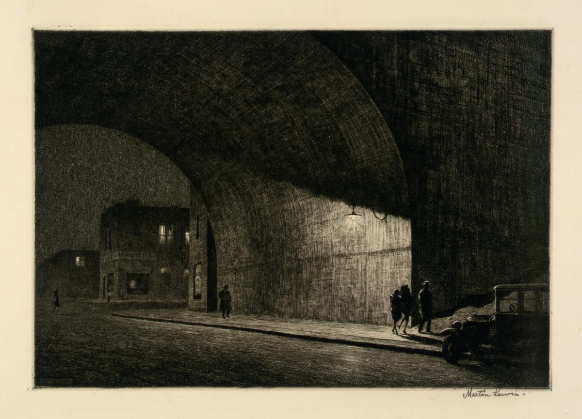 Martin Lewis, Arch, Midnight, 1930