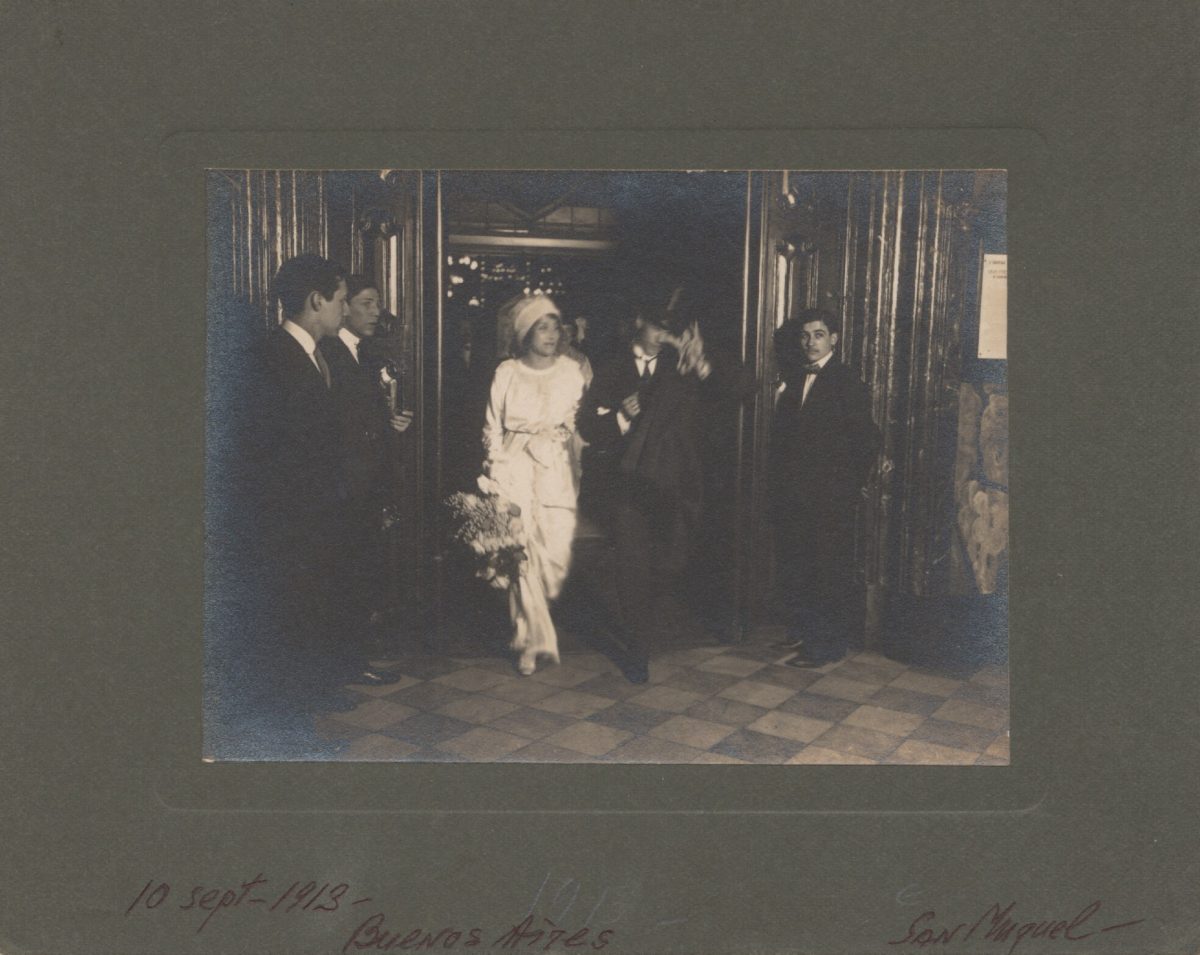 Vaslav Nijinsky and Romola de Pulszky on their wedding day, 1913