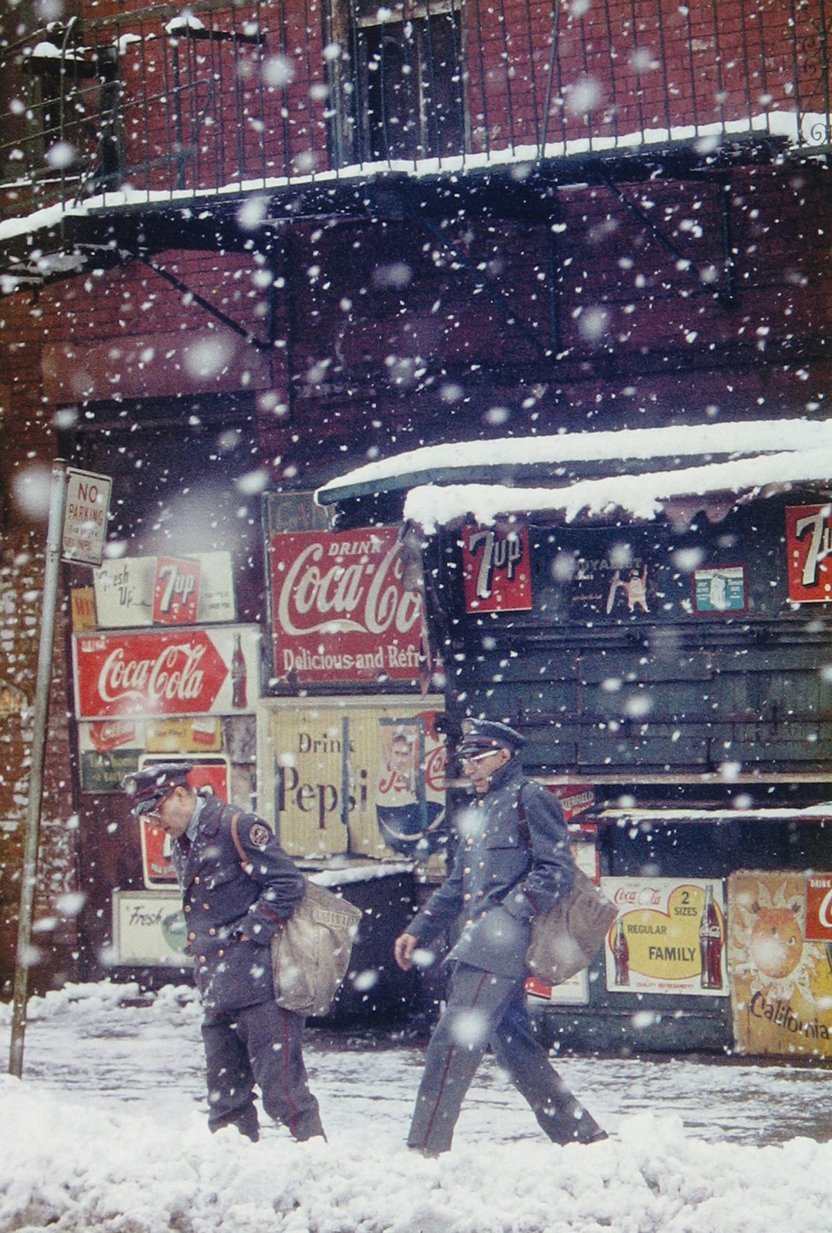 New York Saul Leiter snow rain winter