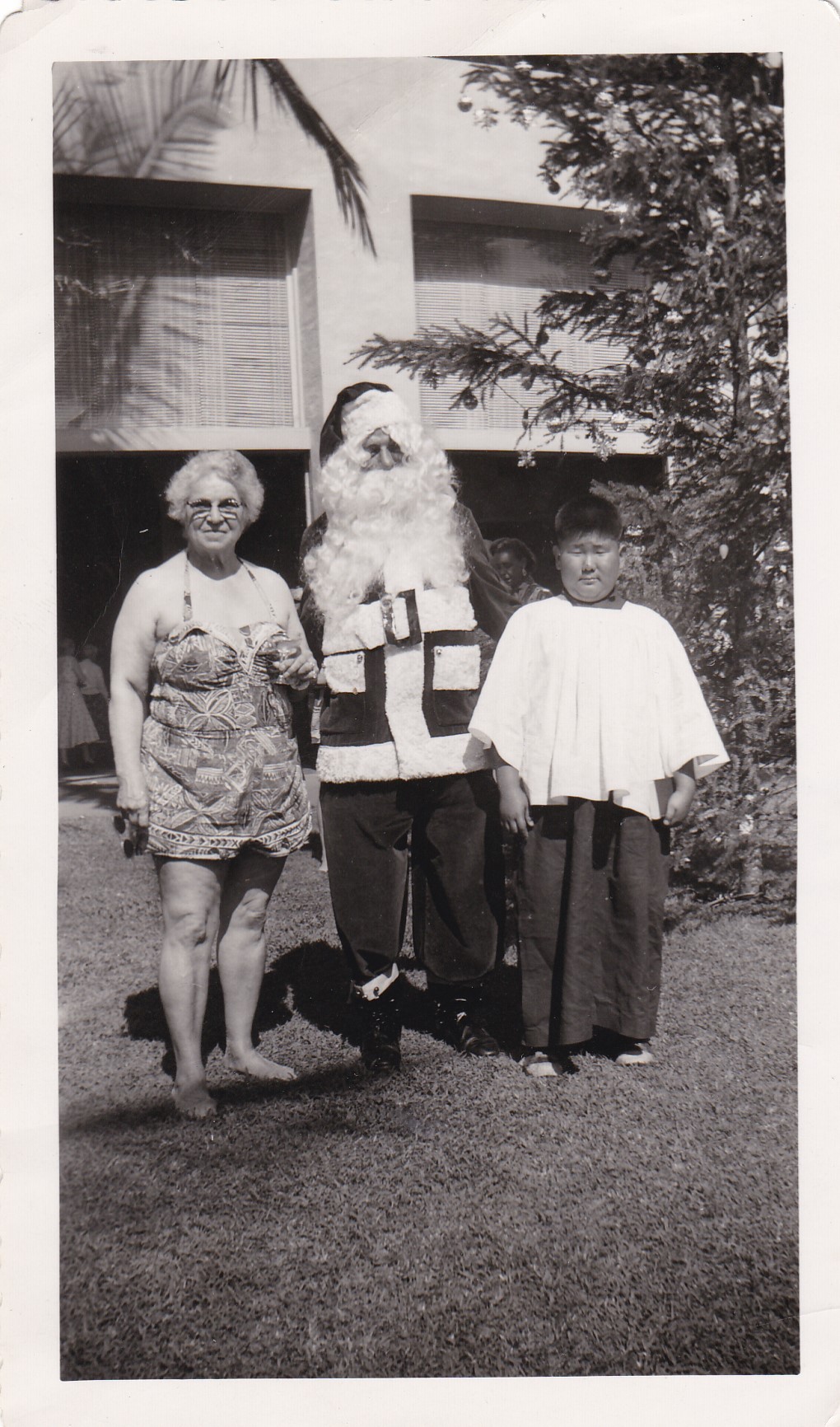 Scary Santa vintage snapshots choirboy bikini