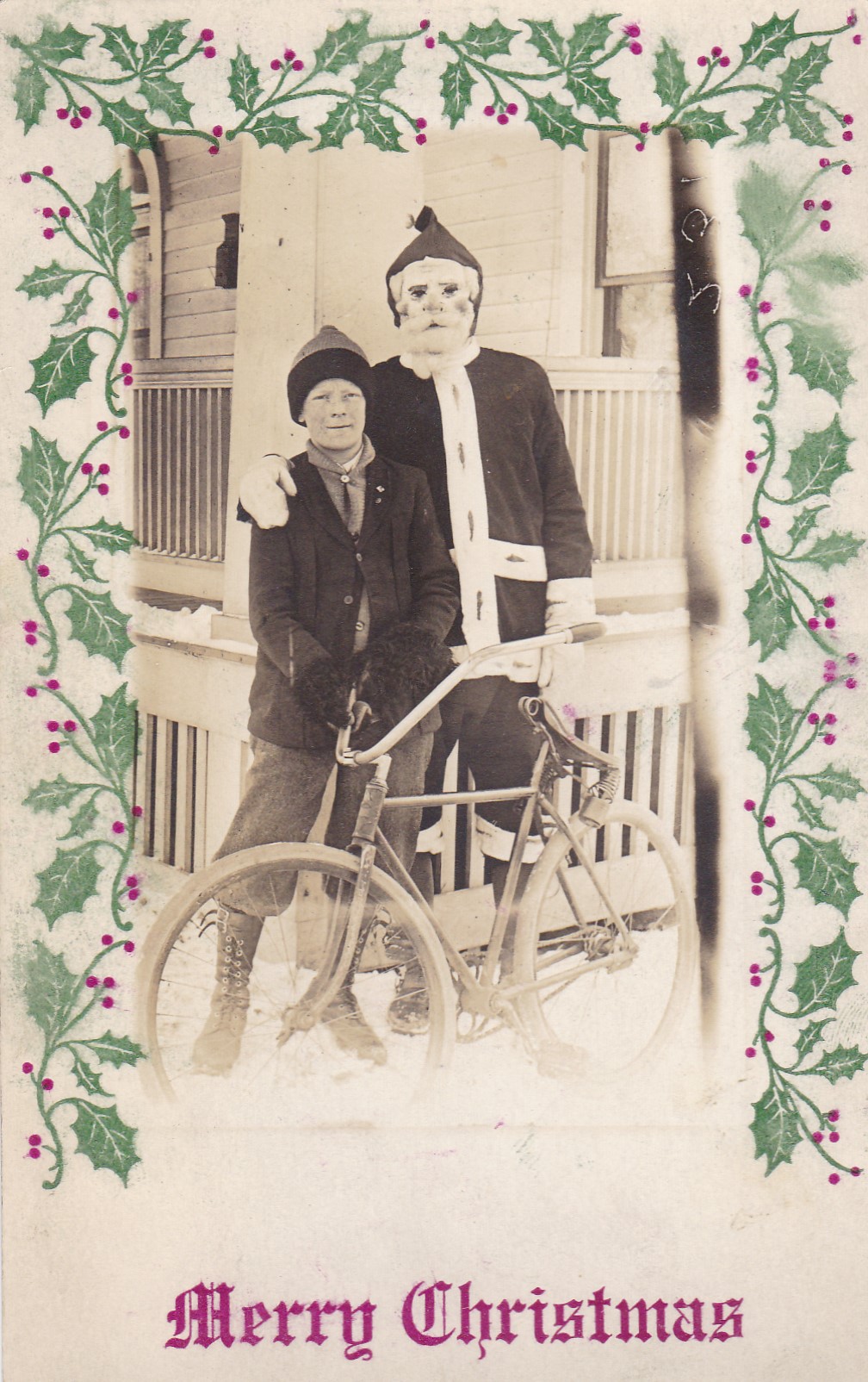 Scary Santa vintage snapshots