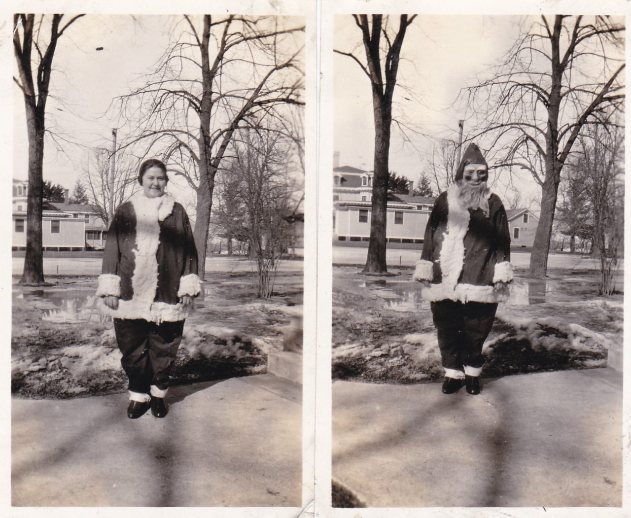 Scary Santa vintage snapshots