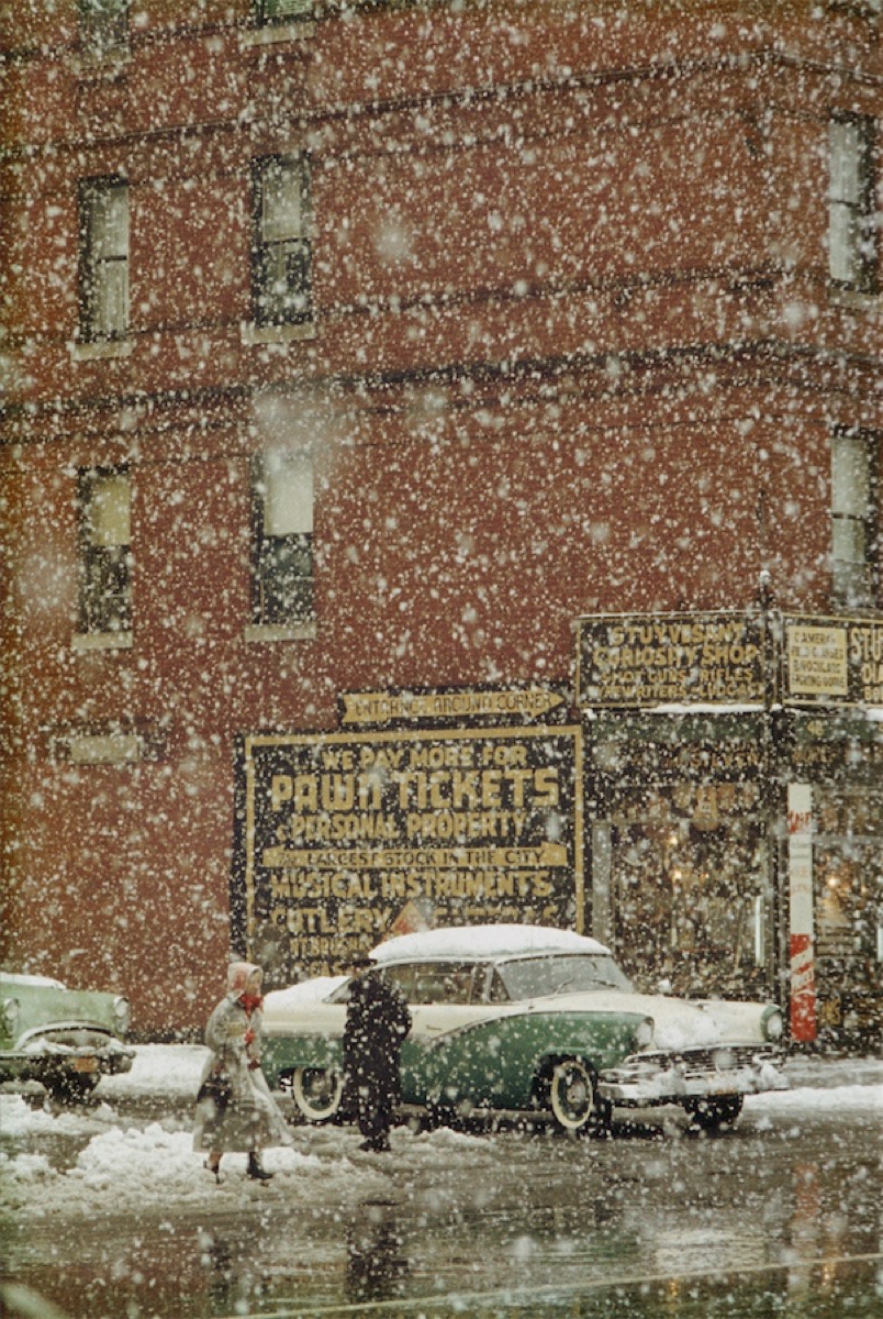 New York Saul Leiter snow rain winter