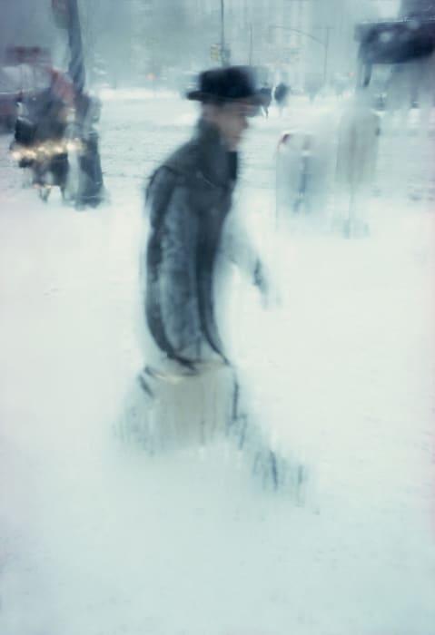 New York Saul Leiter snow rain winter