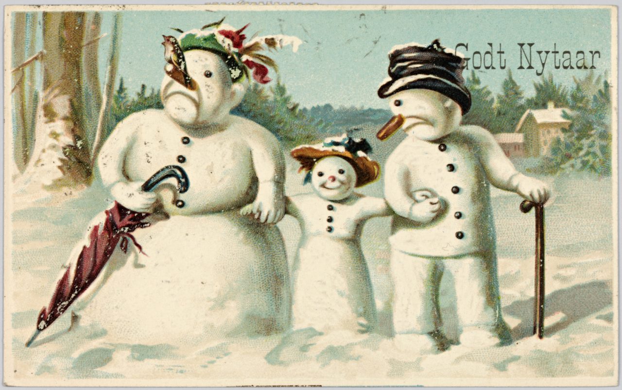 vintage New Year greeting cards