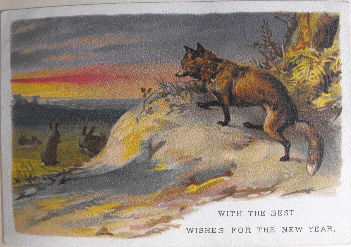 vintage New Year greeting cards 