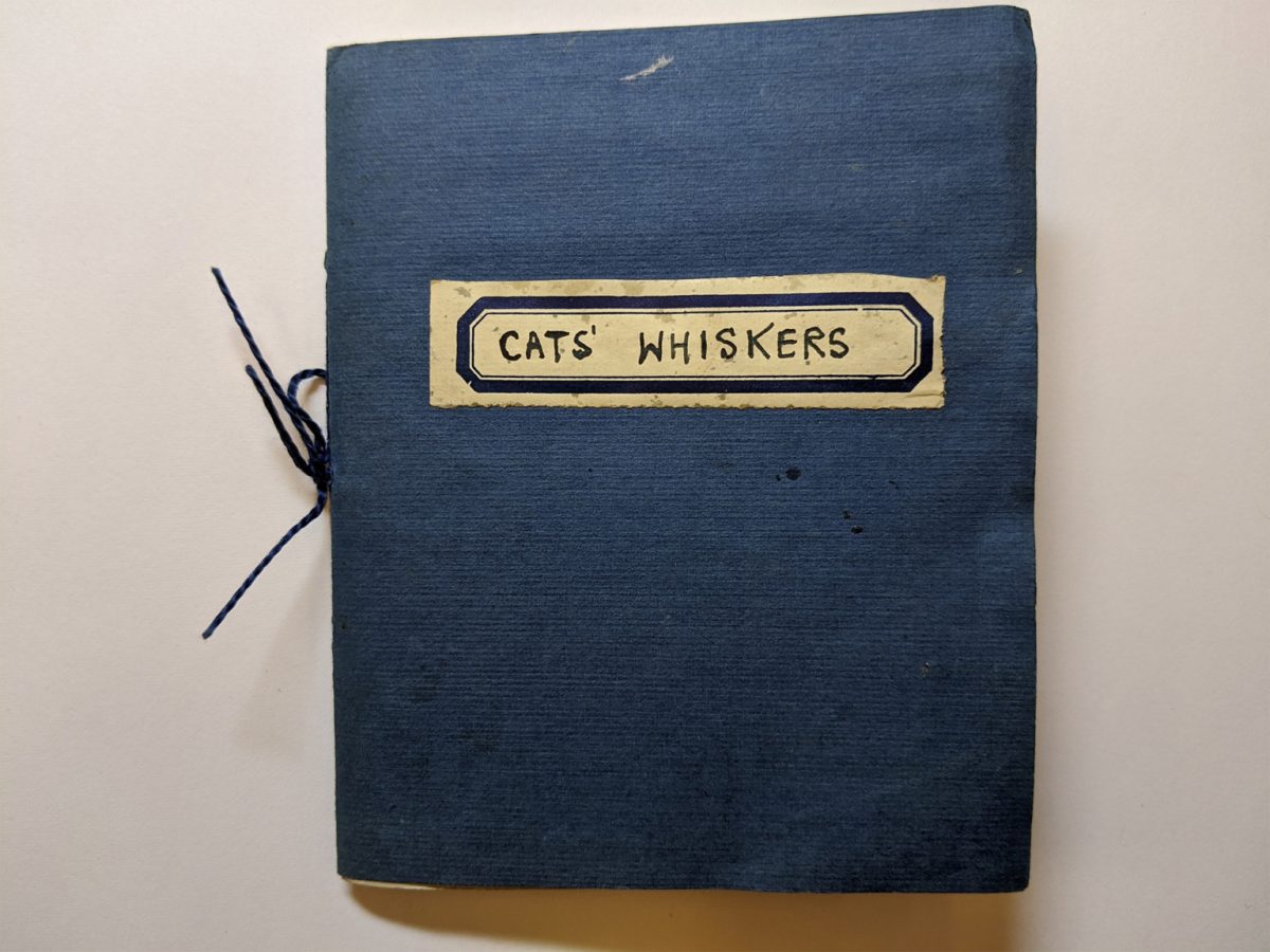 Janet Gnosspelius handmade book on cats 1940s