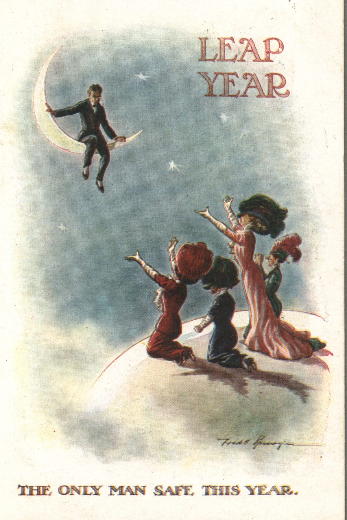 vintage leap year cards and postcards