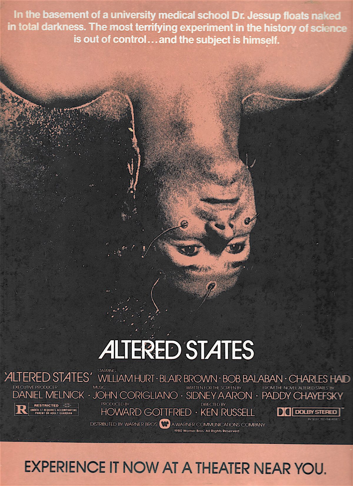 Ken Russell, Altered States, William Hurt