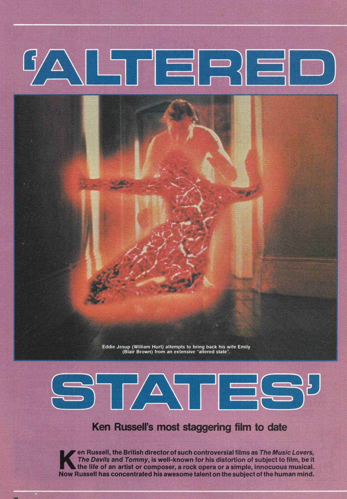 Ken Russell, Altered States, film