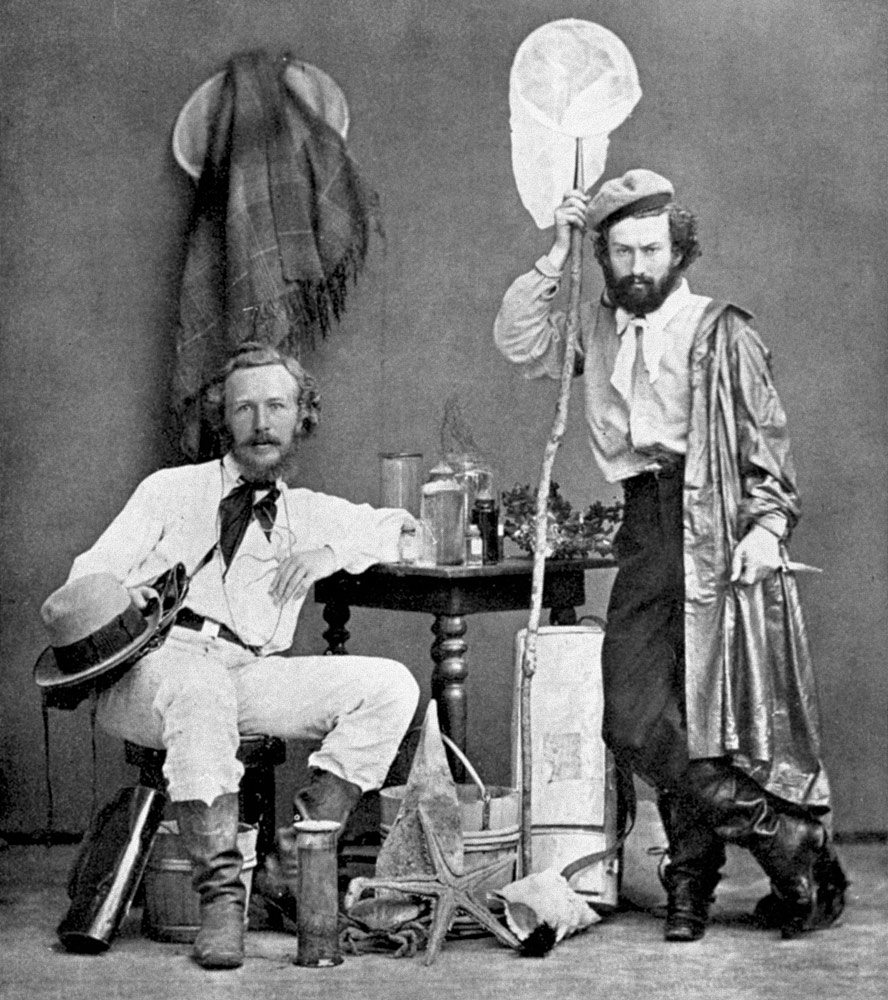 Haeckel (left) with Nicholai Miklukho-Maklai, his assistant, in the Canaries, 1866