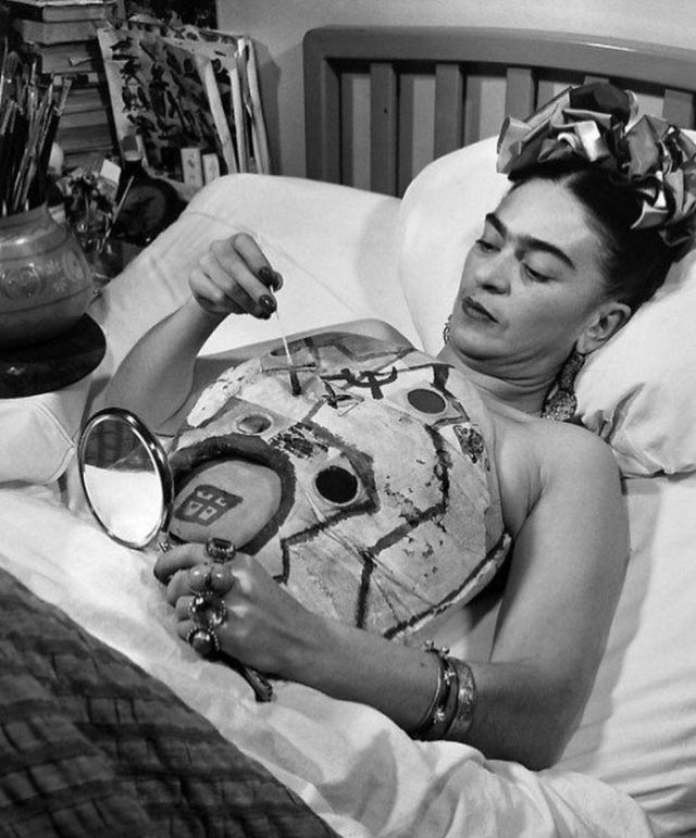 Frida Kahlo at home