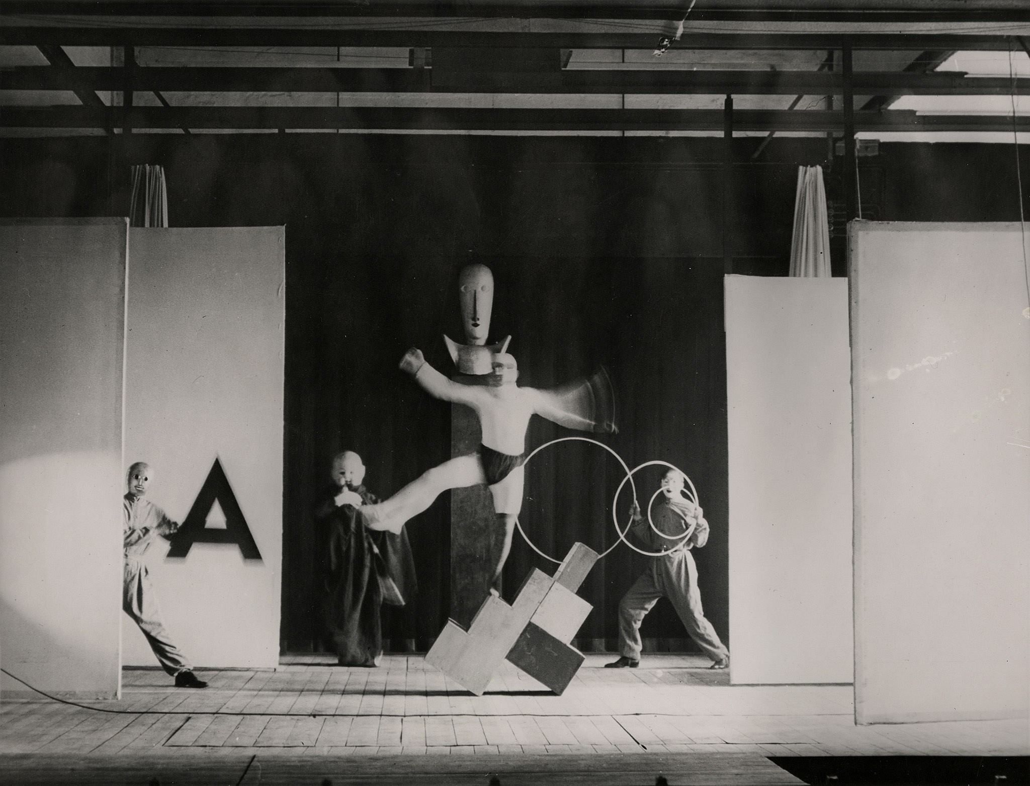 Irene Bayer, Bauhaus Stage (Oscar Schlemmer costumes), 1927