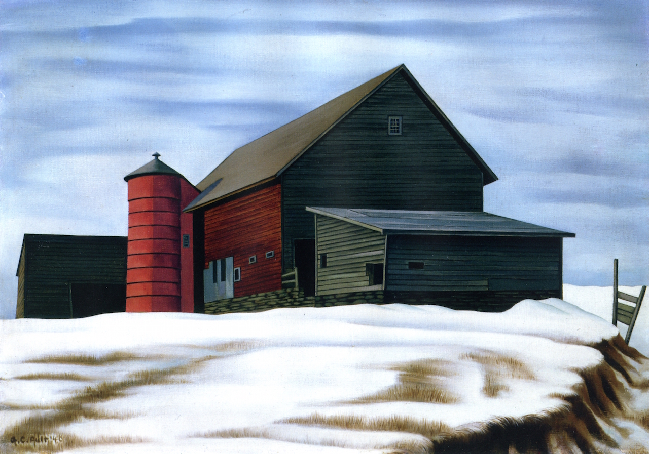 The Rick's Barn, Woodstock by George Ault