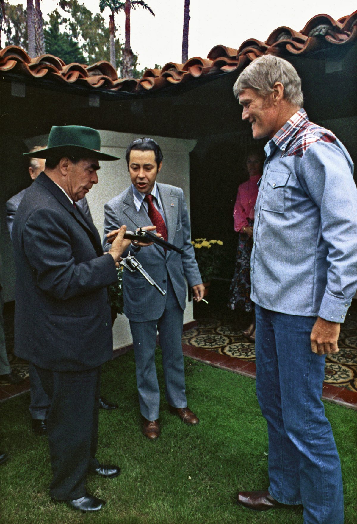 Chuck Connors, Leonid Brezhnev, 1973