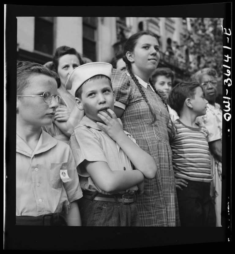 Watching them Watching the Parade To Recruit Civilian Defense ...