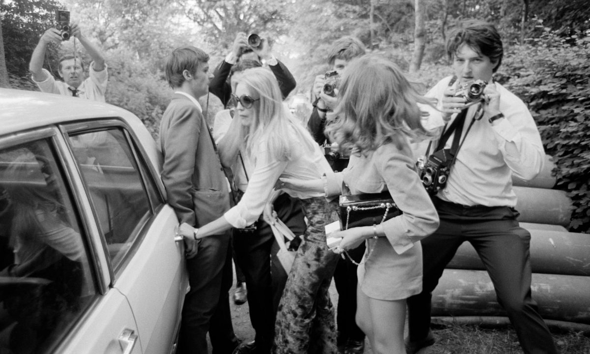Anna Wohlin, girlfriend of Rolling Stone Brian Jones, leaves Cotchford Farm in East Sussex, after he had been found dead in the farm’s swimming pool, 3 July 1969