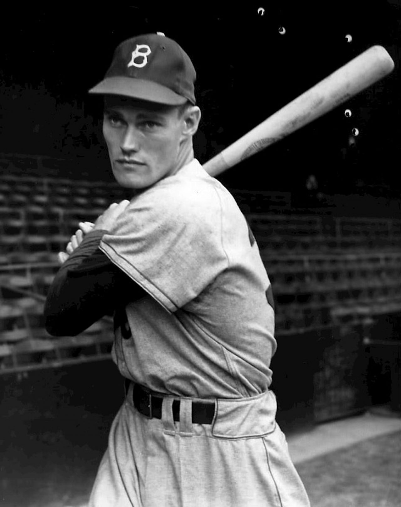 Chuck Connors, Dodgers, baseball, Public Domain