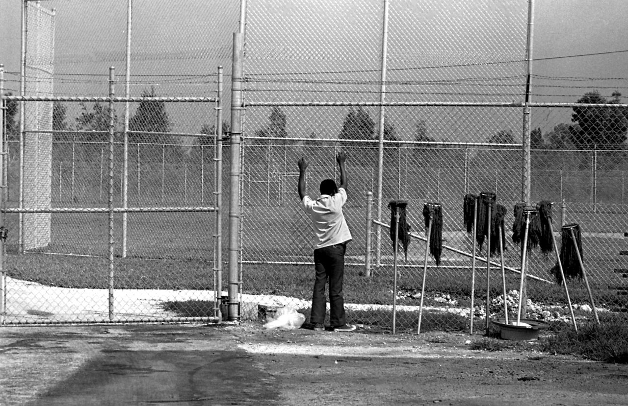 Haitian refugee at Krome Avenue Detention Center, Florida 1982