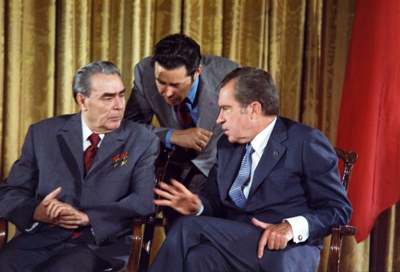 Leonid Brezhnev, Richard Nixon, 1973, Public Domain