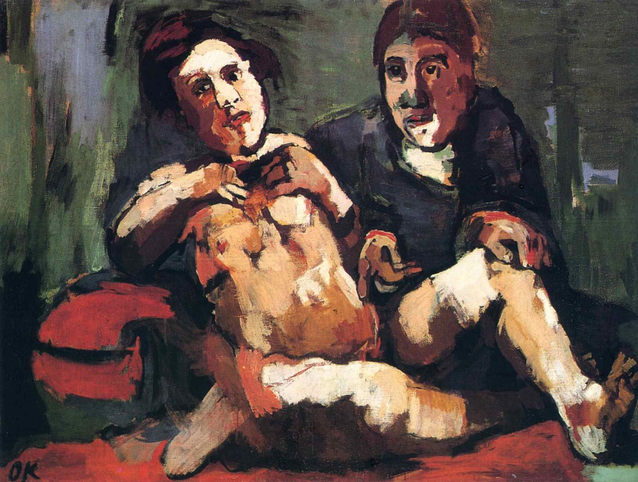 Self-portrait with Doll, 1921, by Oskar Kokoschka