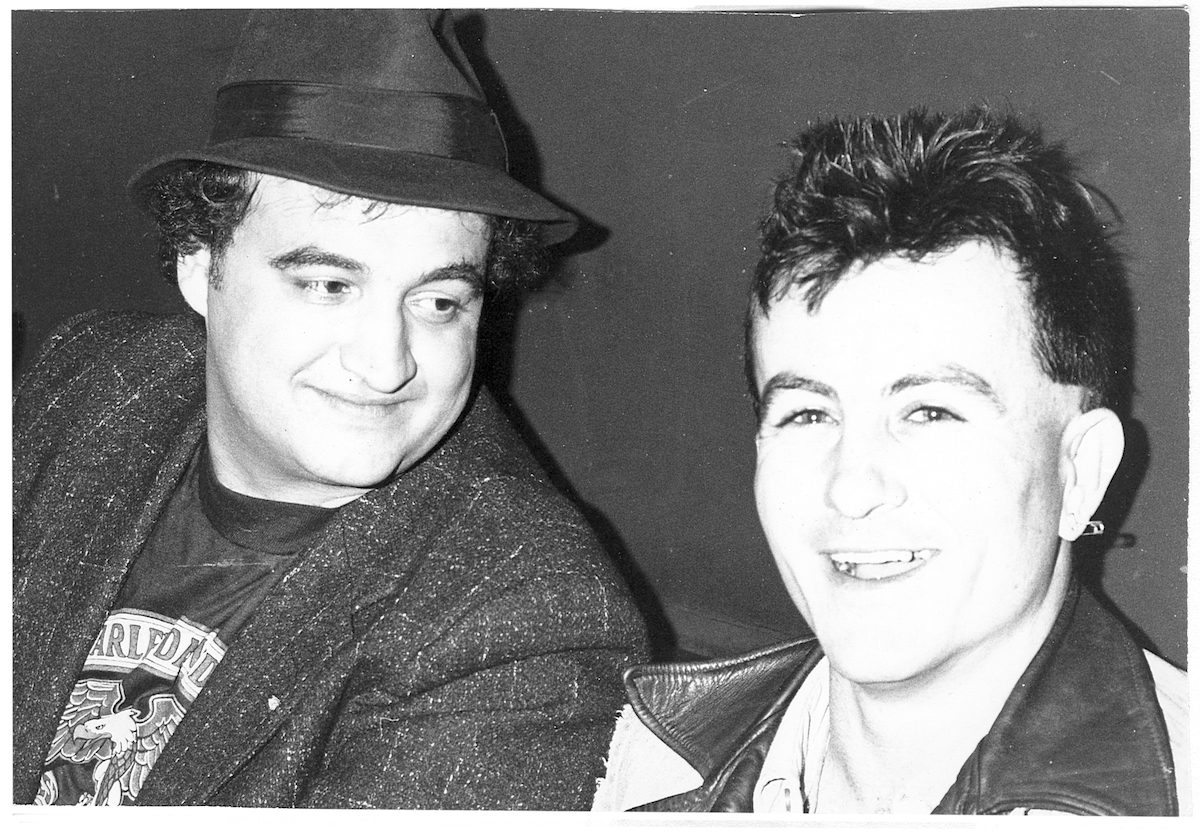 John Belushi with Fear's Lee Ving