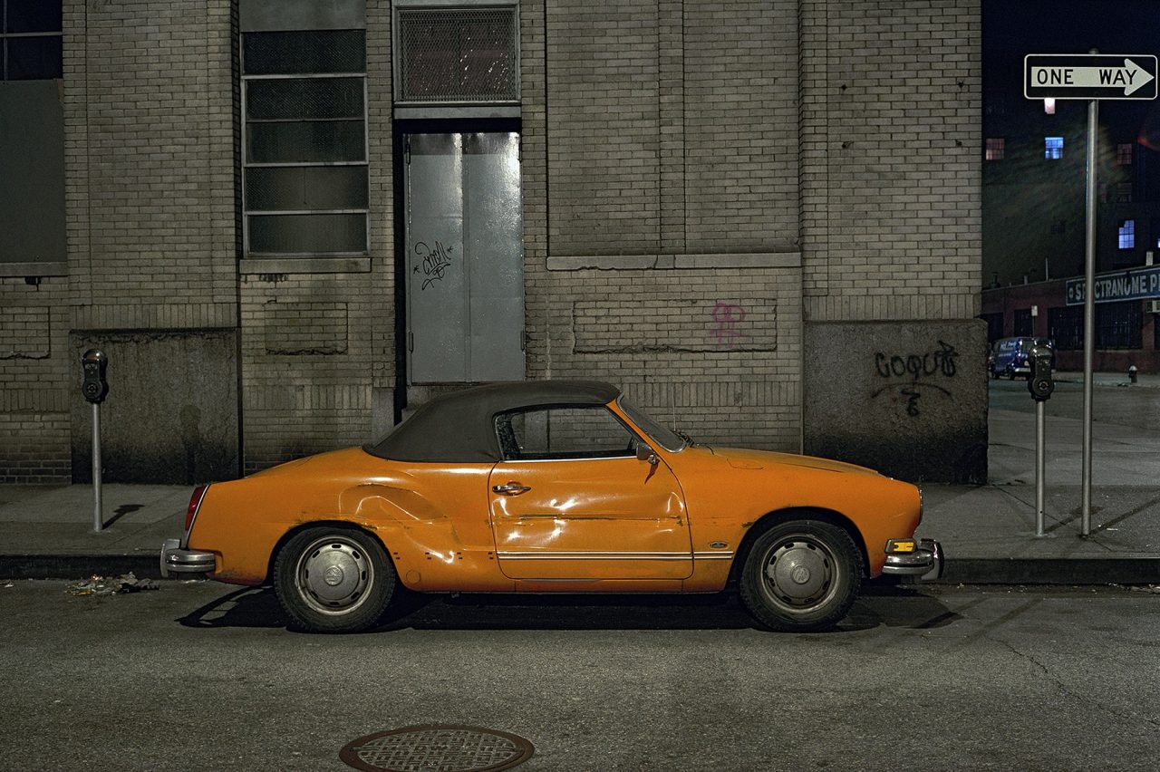 Orange Ghia, Volkswagen Karmann Ghia, west of meatpacking district, 1975