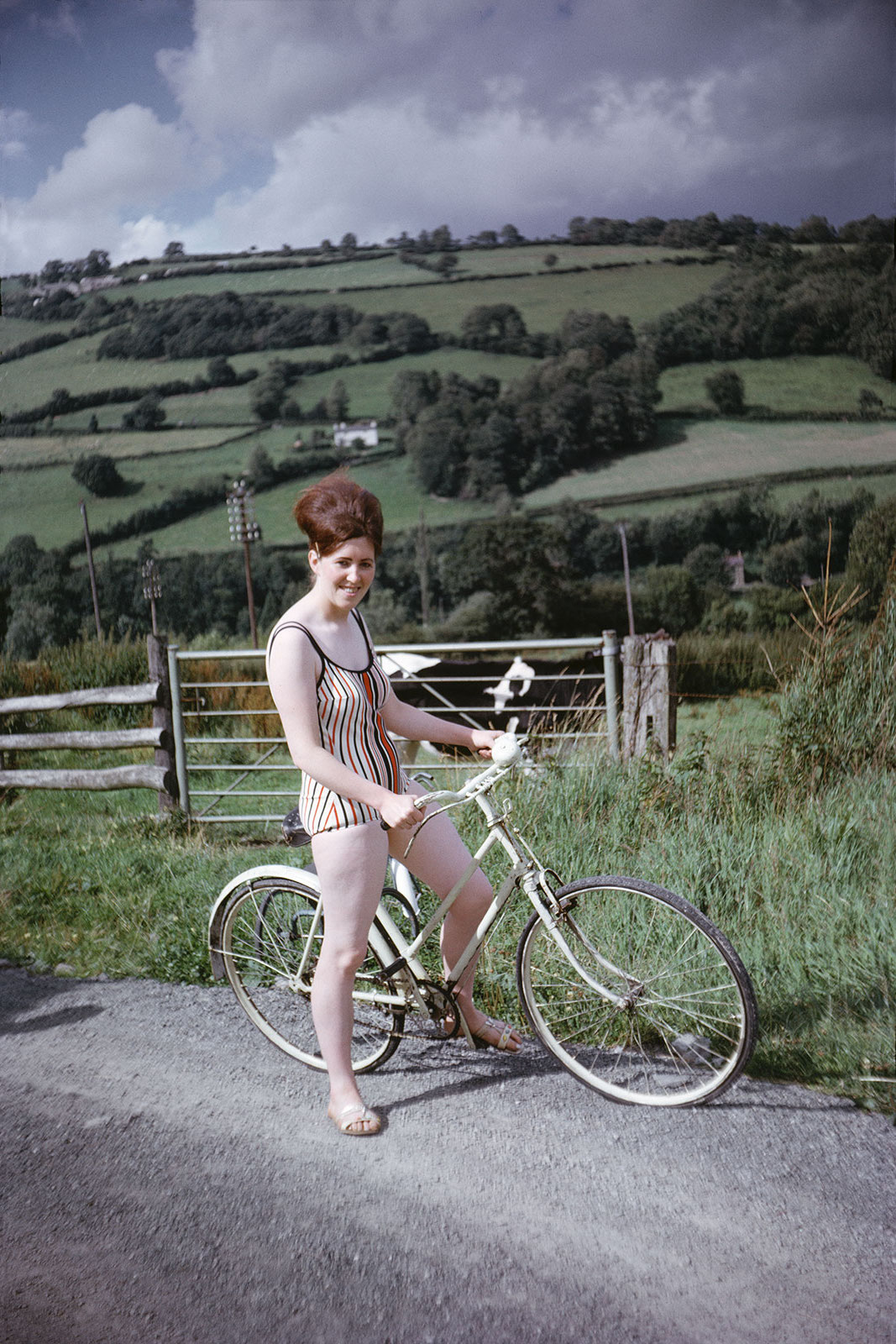found kodachrome bike riding 1950s