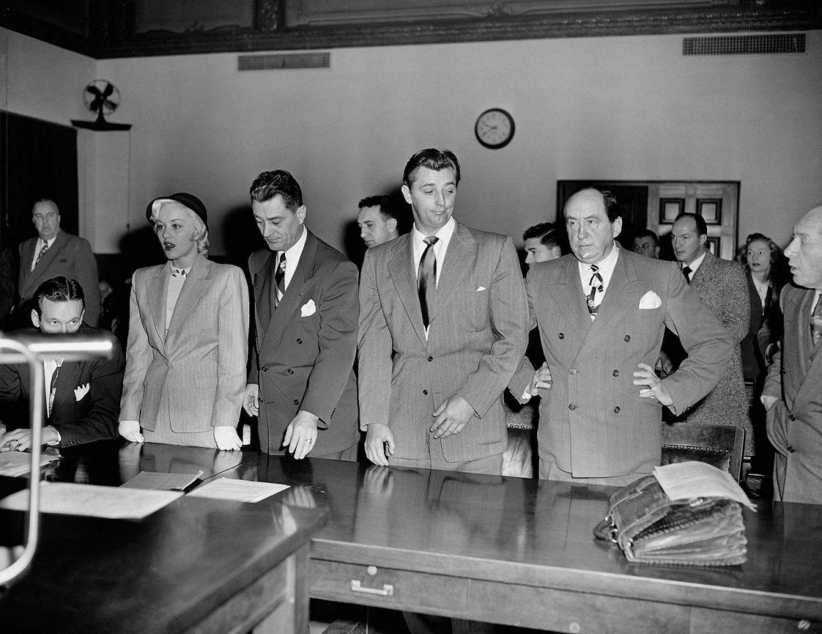 Robert Mitchum, trial, America