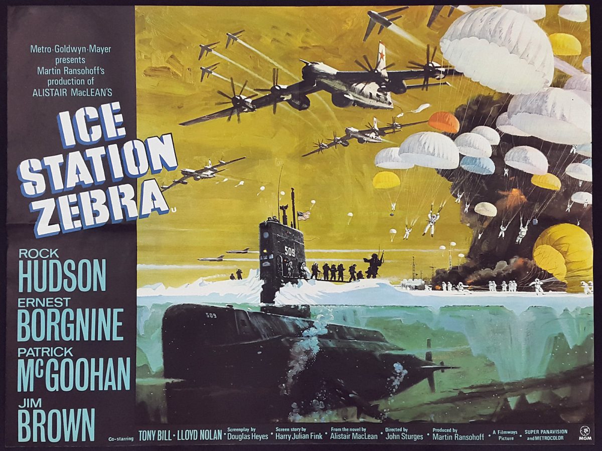 Alistair MacLean, Ice Station Zebra, film, Rock Hudson