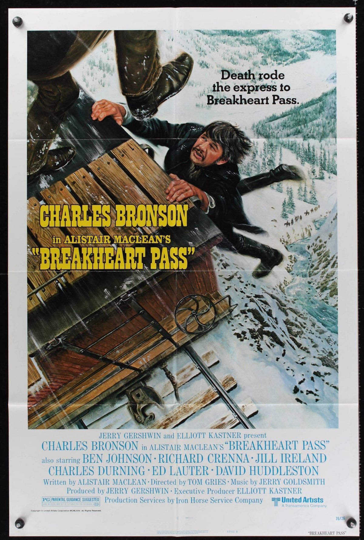 Alistair MacLean, Breakheart Pass, film, Charles Bronson