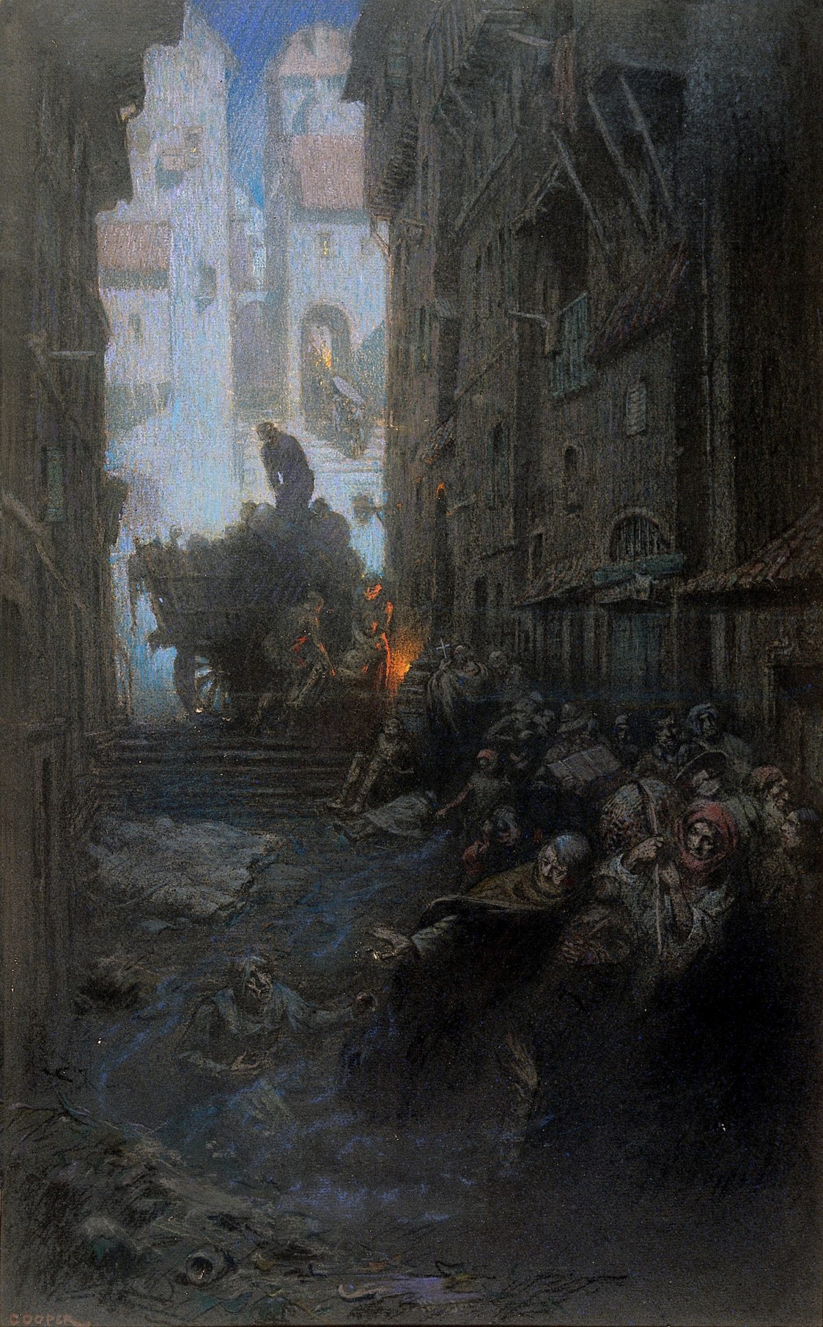 Richard Tennant Cooper, cholera, painting