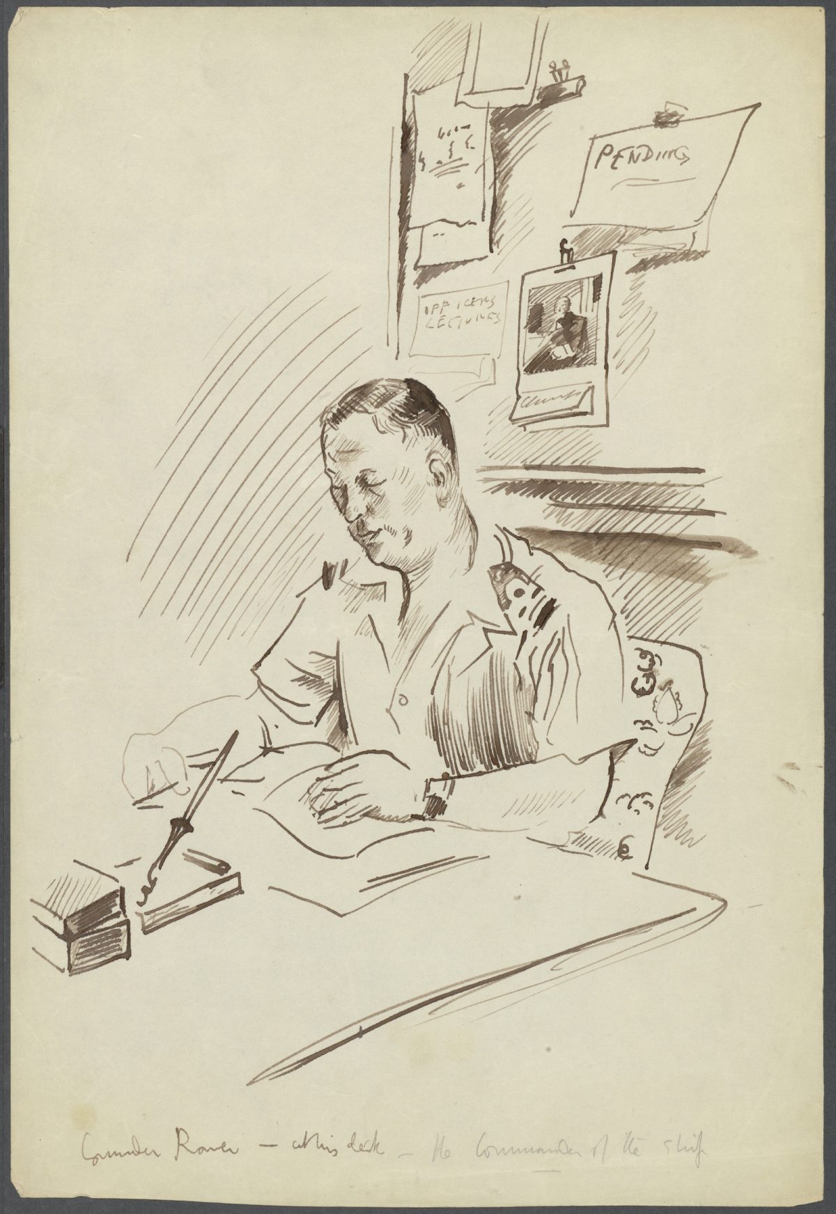 Cecil Beaton, war, drawings