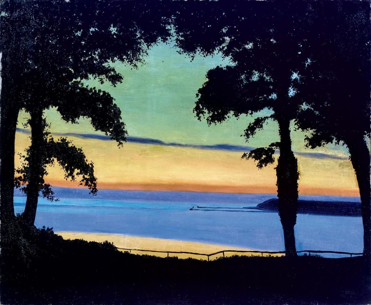 Félix Vallotton - Soir, Côte de Grâce, 1917