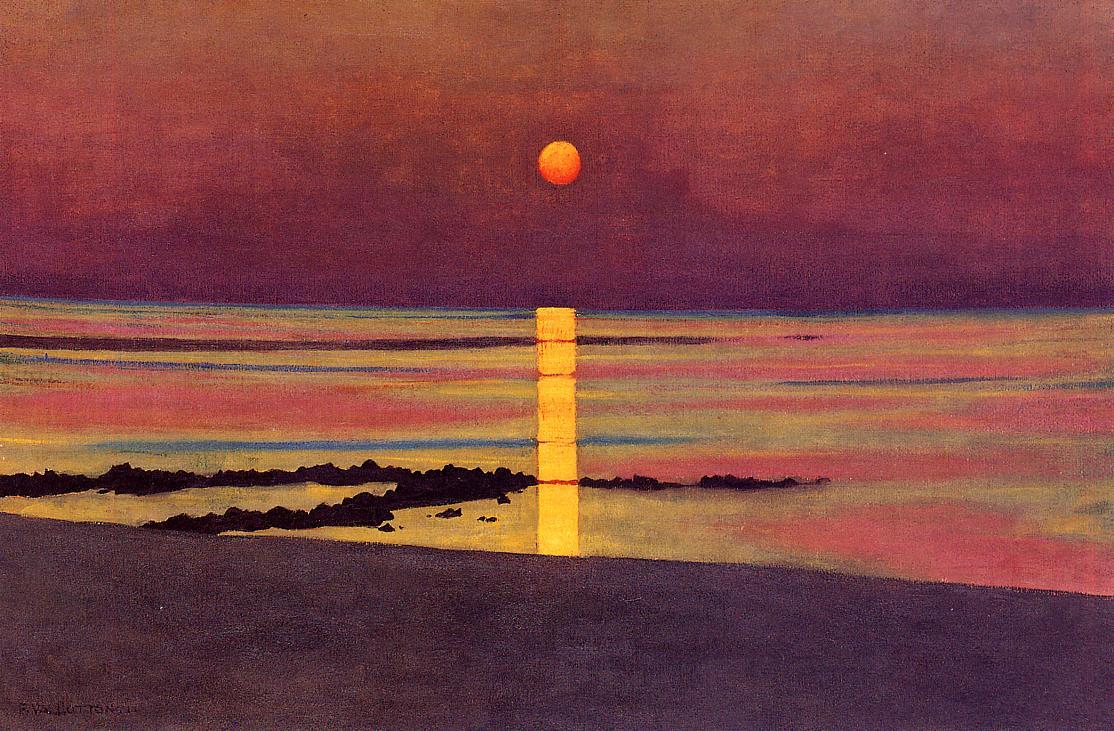 Félix Vallotton (1865-1925) , ‘Coucher de soleil bronze-violet’, 1911