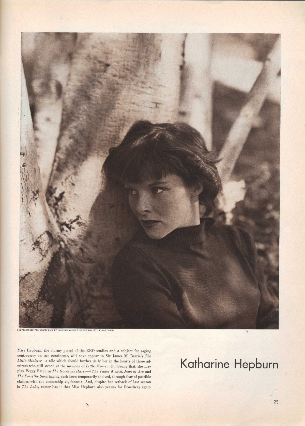 GEORGE HOYNINGEN-HUENE Katherine Hepburn