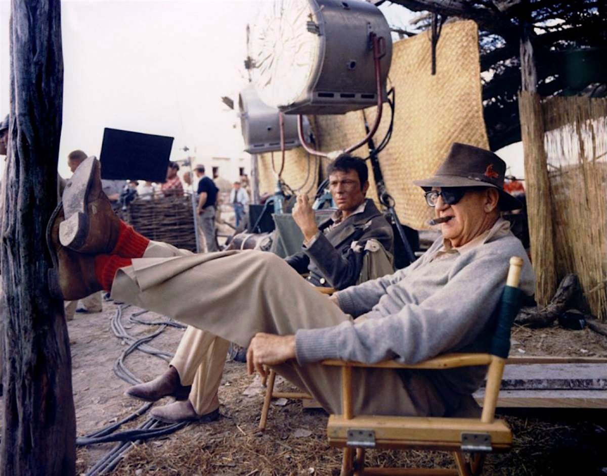 John Ford, director, filming