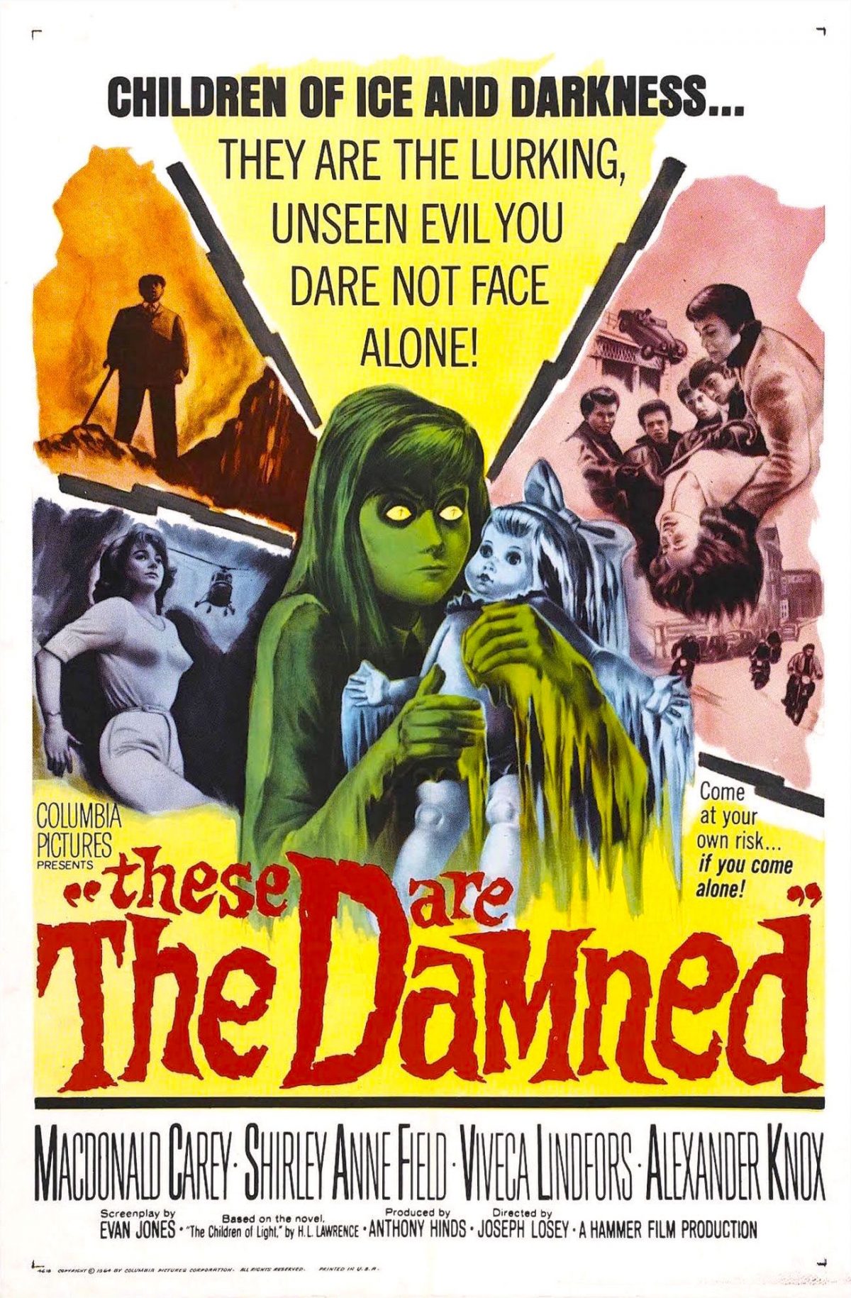 Shirley Anne-Field, Oliver Reed, Joseph Losey, These are the Damned, film