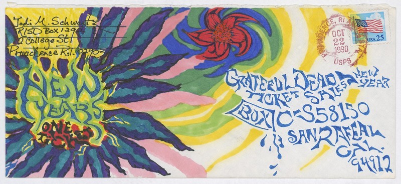 Grateful Dead decorated envelopes