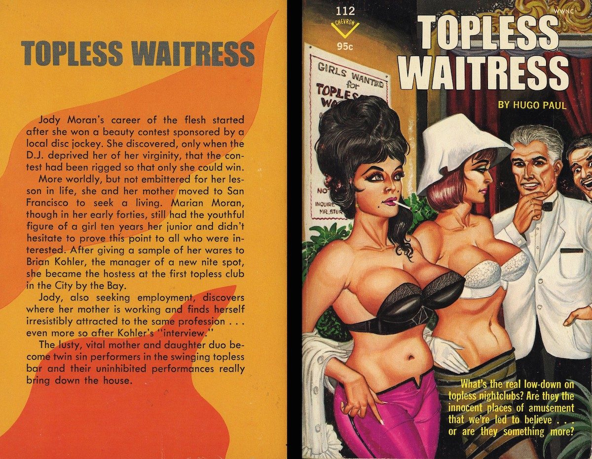 Vintage erotic pulp halloween background