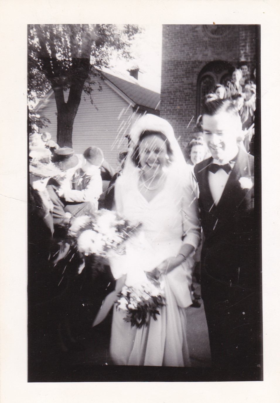 Vintage snapshots of the bride