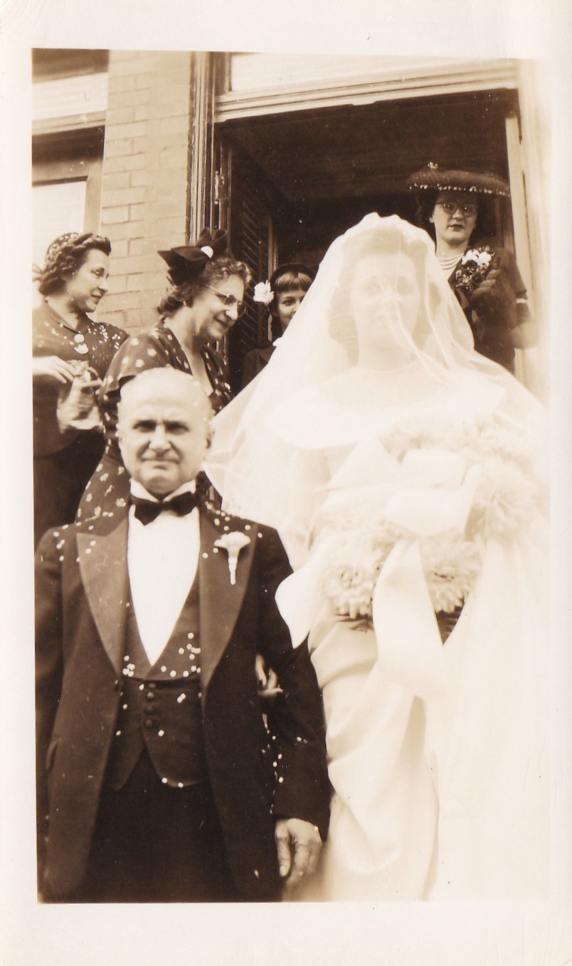 Vintage snapshots of brides