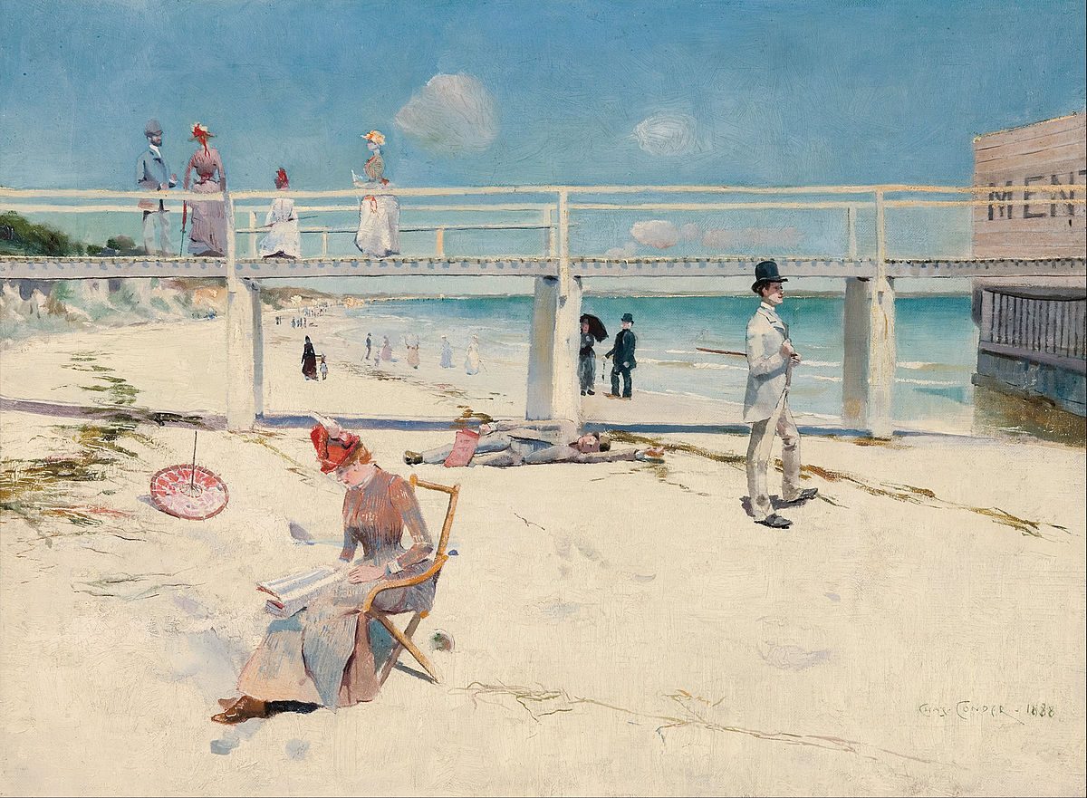 Charles Conder, painting, seaside