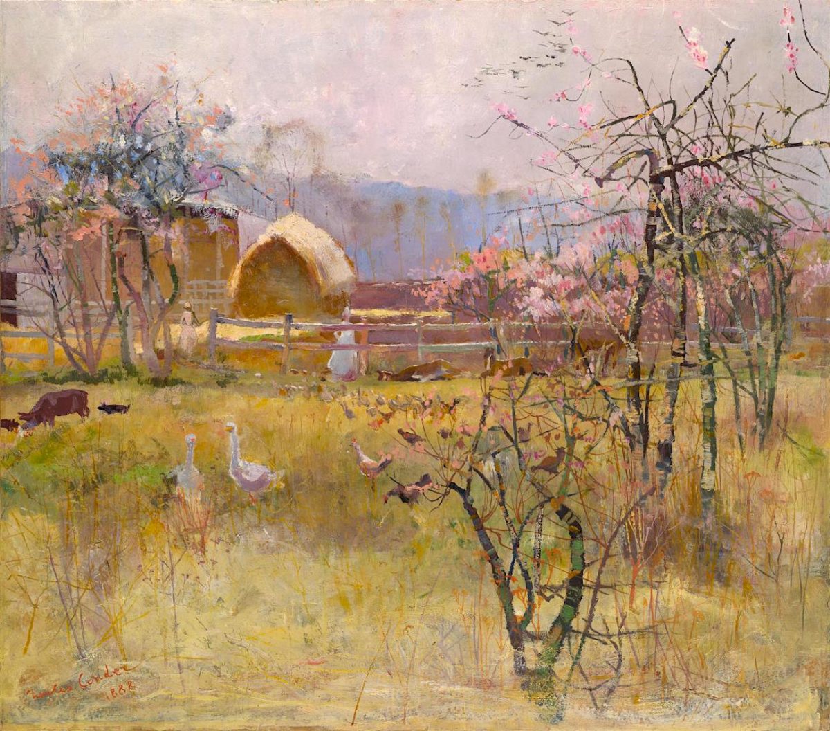 Charles Conder, painting, farm, Australia