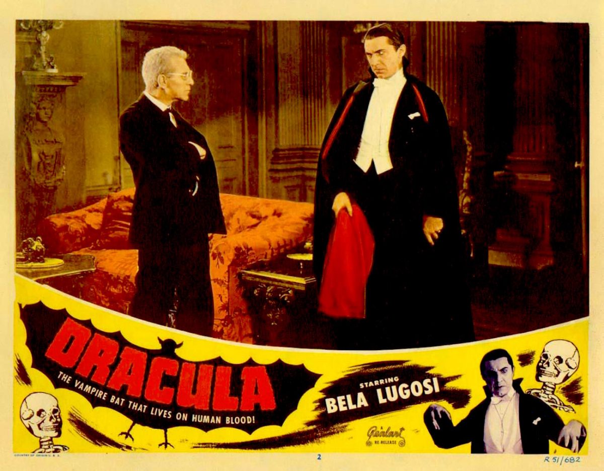 Dracula, Bela Lugosi, lobby card, horror movie, 1931