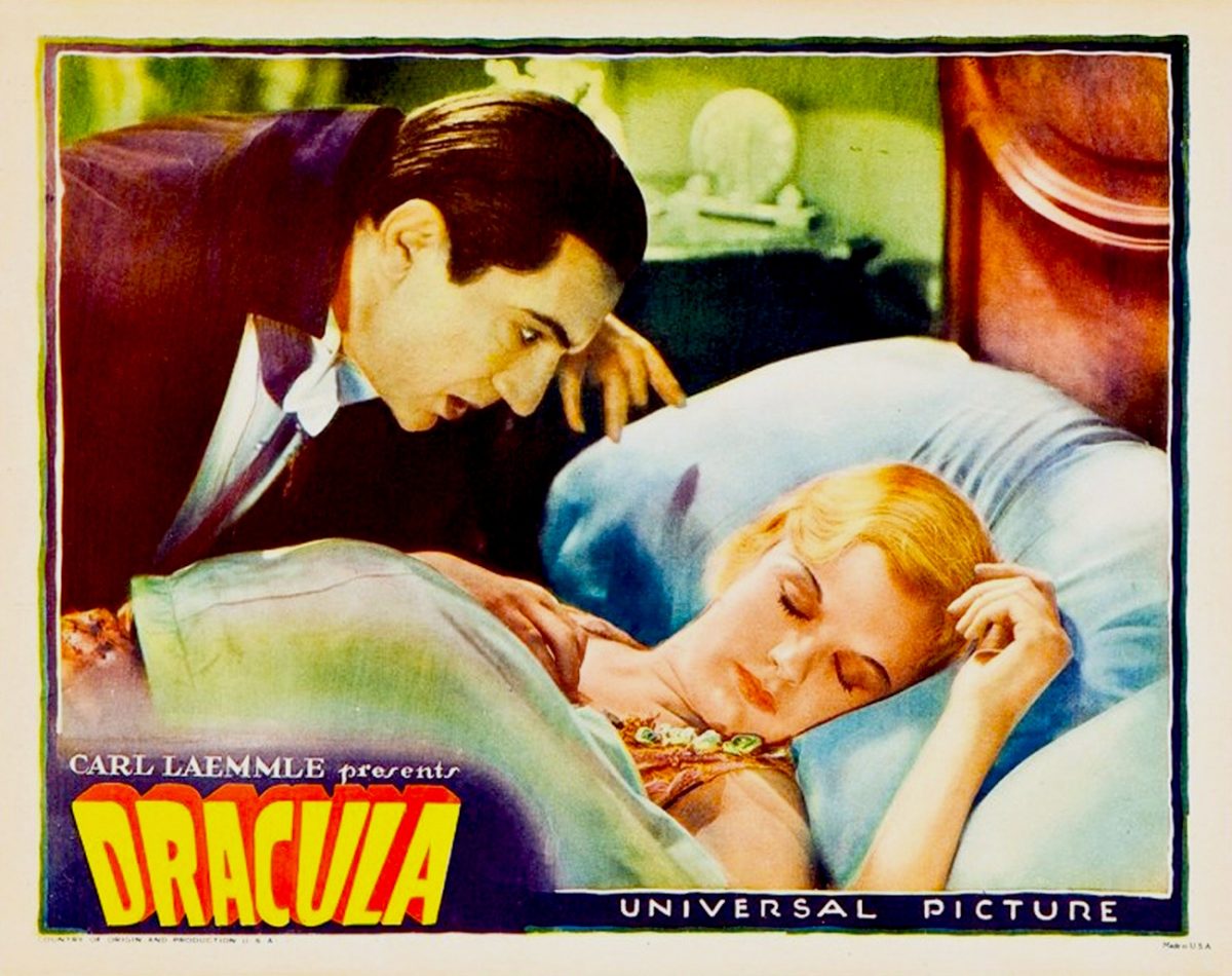 Dracula, Bela Lugosi, lobby card, horror movie, 1931