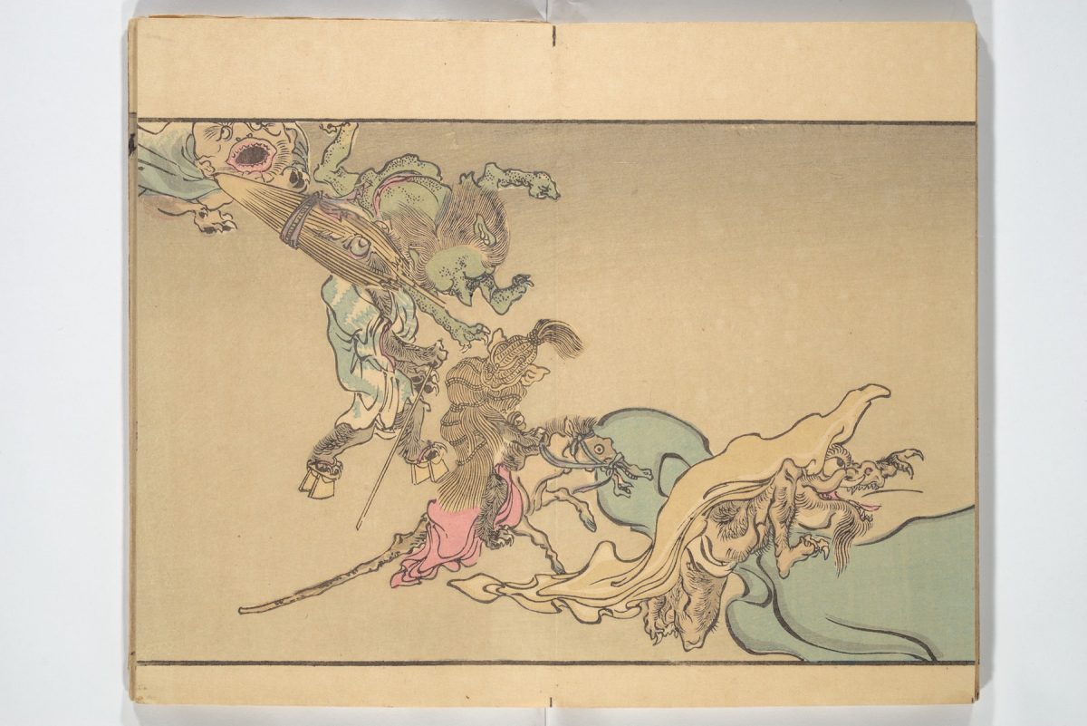 Kawanabe Kyōsai, One Hundred Demons, illustration