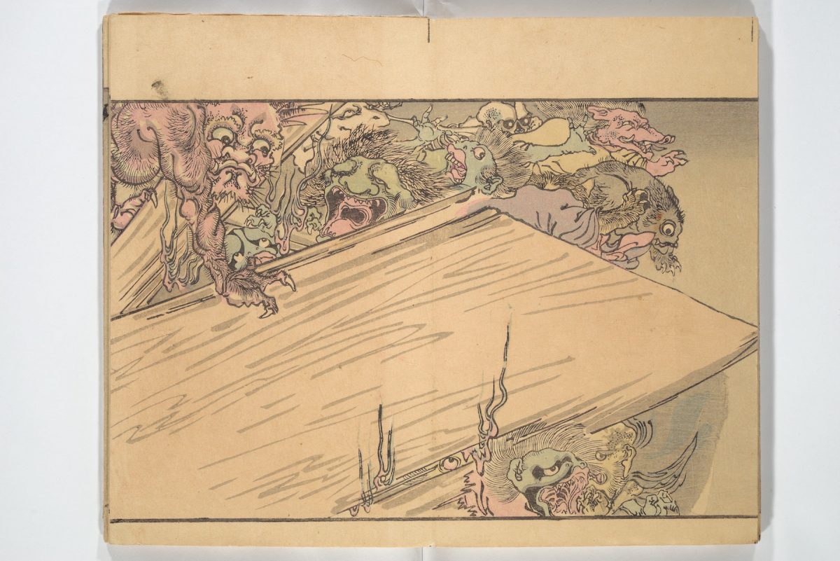 Kawanabe Kyōsai, One Hundred Demons, illustration